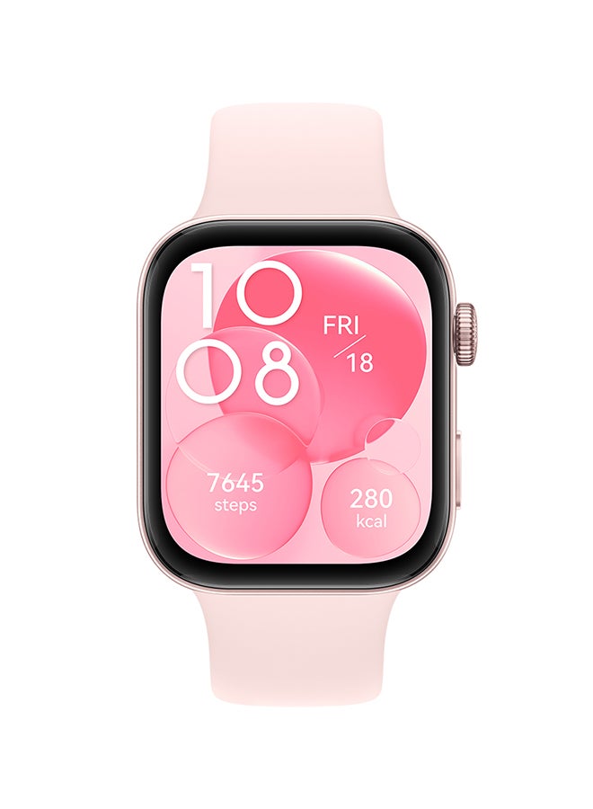 HUAWEI Watch Fit 3 Smartwatch, 1.82 Inch AMOLED Display, Ultra Slim Design, Scientific Workout Coach, Upgraded Health Management, Compatible With iOS And Android+ HUAWEI FreeBuds SE 2 Pink - Image 2
