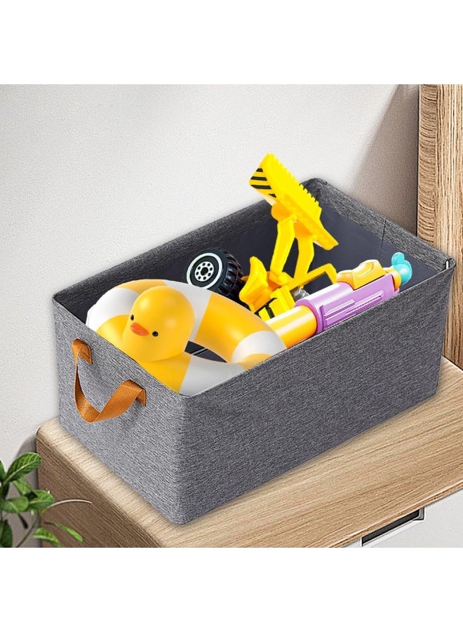 3PCS Large Fabric Storage Baskets for Shelves in Closet Storage Bins for Sturdy Foldable Storage Boxes for Organizing Clothing, Sheets, Toys, Closet Organizers  - Image 3