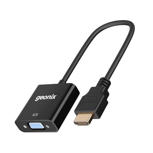Geonix Befit HDV | HDMI to VGA Adapter with Full HD 1080p @ 60Hz Native Resolution, Gold Plated connectors, Plug & Play Usage, Strong and Durable Build Quality - Image 1