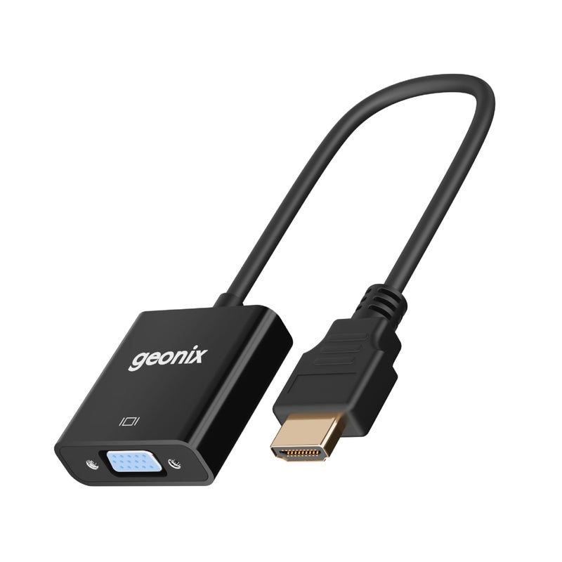 Geonix Befit HDV | HDMI to VGA Adapter with Full HD 1080p @ 60Hz Native Resolution, Gold Plated connectors, Plug & Play Usage, Strong and Durable Build Quality - Image 5