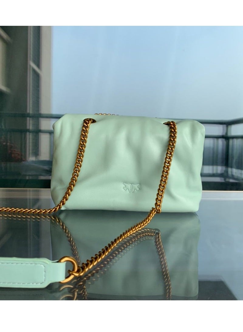 Pinko Chain Badge Crossbody Shoulder Bag 22*16*5cm - Image 3