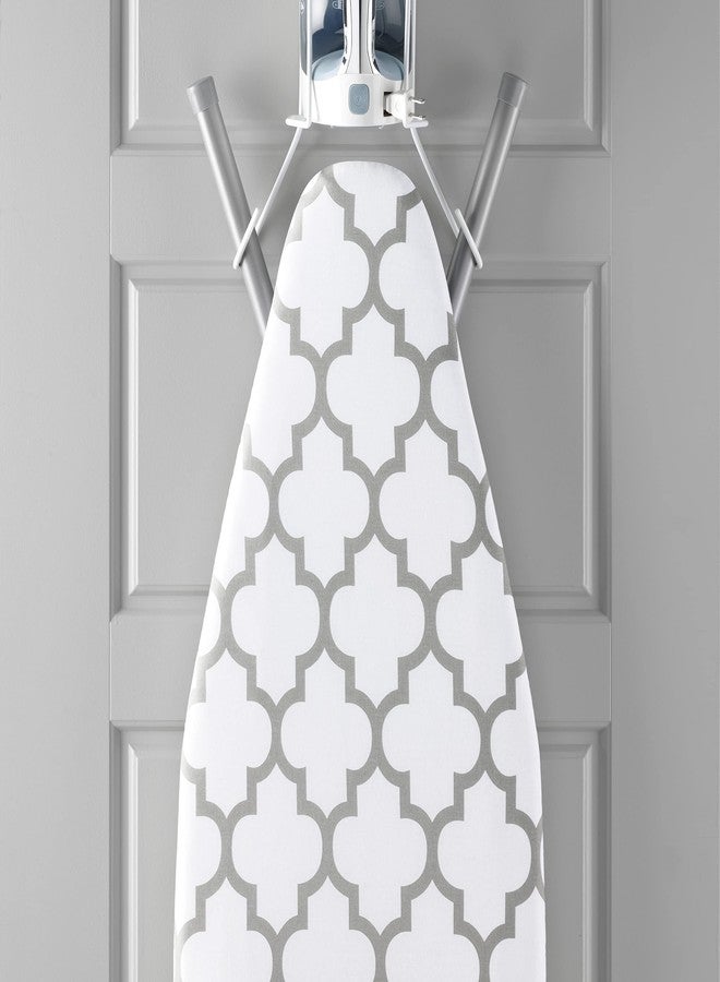 Whitmor 6880-833-MEDFGRY Deluxe Scorch Resistant Ironing Board Cover and Pad, Medallion Gray - Image 5