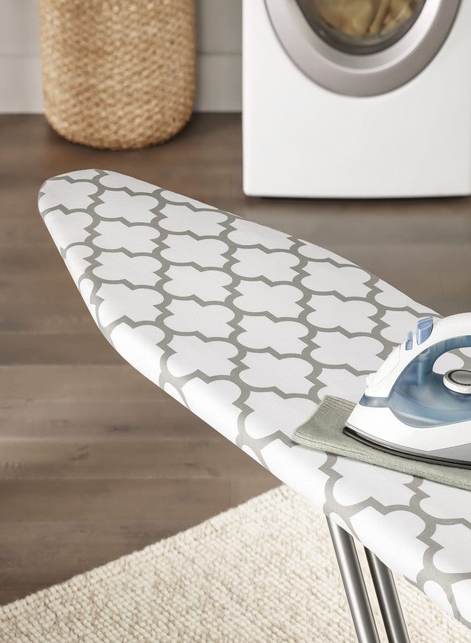 Whitmor 6880-833-MEDFGRY Deluxe Scorch Resistant Ironing Board Cover and Pad, Medallion Gray - Image 4