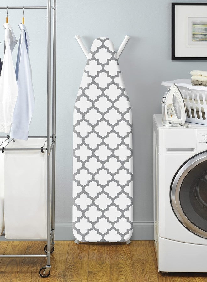 Whitmor 6880-833-MEDFGRY Deluxe Scorch Resistant Ironing Board Cover and Pad, Medallion Gray - Image 3