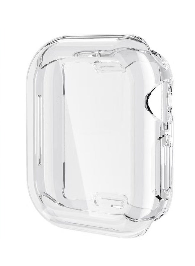 هابي دي مجموعة حماية شاشة كاملة من TPU 3 قطع لسلسلة Apple Watch 11 مقاس 42 ملم / سلسلة 10 مقاس 42 ملم باللون الشفاف / الأسود / الأزرق - Image 4