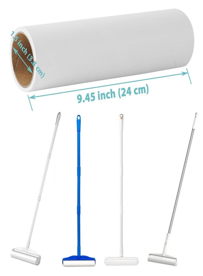 MINGRACE 9.45 inch Lint Roller Refills for Floor Lint Roller Replacement 9.4 inch to 9.5 inch Wide Large Floor and Carpet Lint Remover Refills, Pack of 3 Rolls Extra Sticky 180 Sheets Total - Image 2