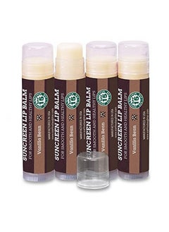 Spf Lip Balm 4Pack By Lip Sunscreen Spf 15 Organic Ingredients Vanilla Flavor Beeswax Coconut Oil Vitamin E Hypoallergenic Paraben Free Gluten Free - pzsku/Z156230A53EFD3A9C1100Z/45/_/1661189598/5a9e6eeb-33ac-4257-8427-af403921fbe5