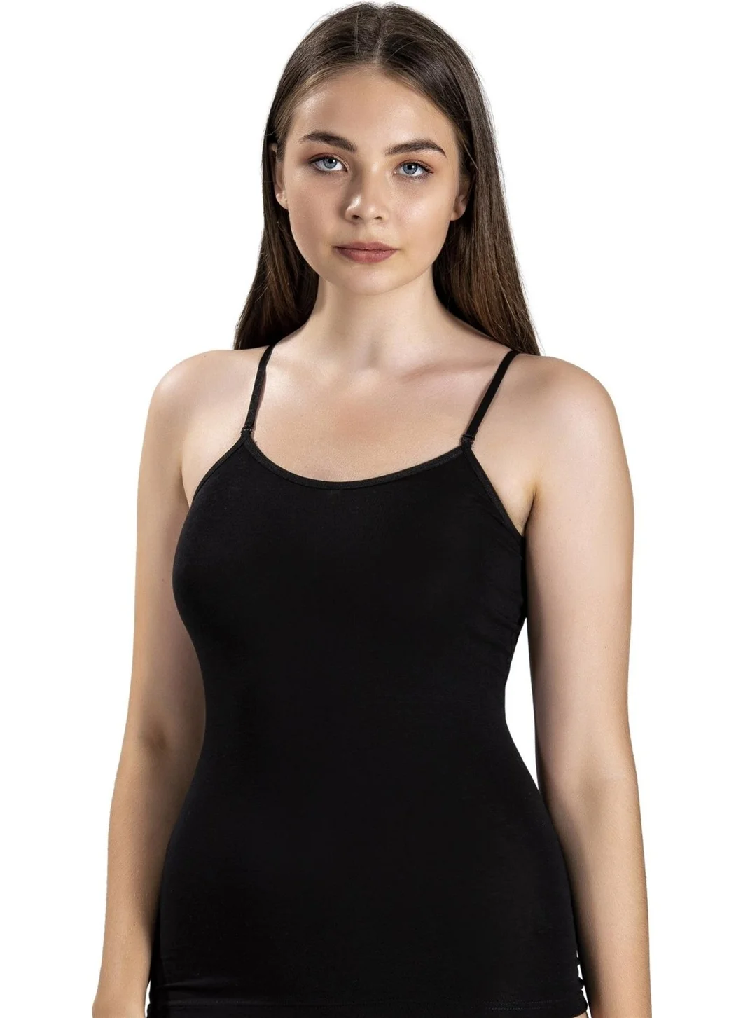 Jiber Women's Lycra Adjustable Rope Strap Undershirt 546 - 9 Pieces