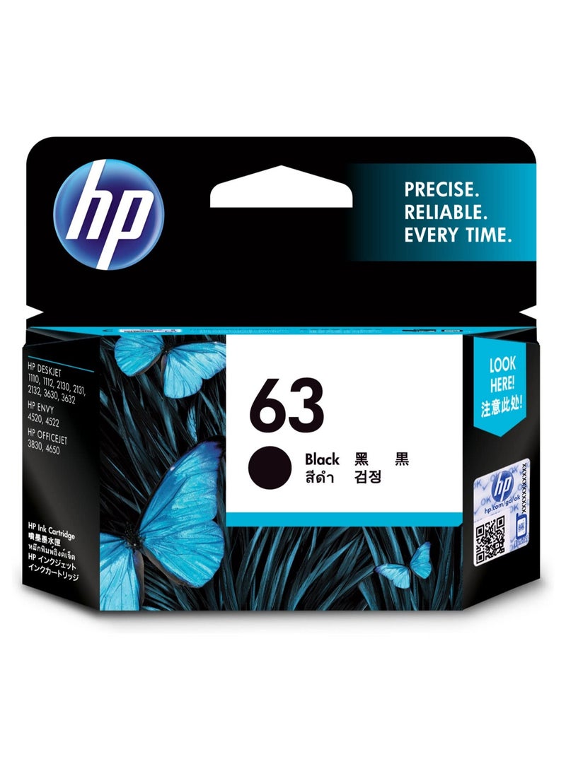 Hp 63 Black Original Ink Cartridge