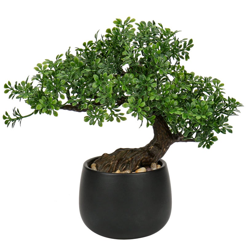 Briful Artificial Bonsai Tree Juniper Faux Plants Indoor Fake Plants Decor with Ceramic Pots for Home Table Office Desk - Image 2