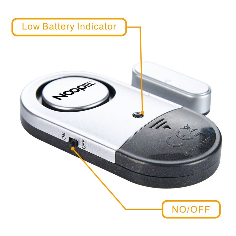 NOOPEL Door Alarms When Opened, 4 Pack Noopel 120DB Loud Pool Alarms for Doors, Window Alarm Sensors for Kids Safety, Burglar Entry Alert for Home Security - Image 5