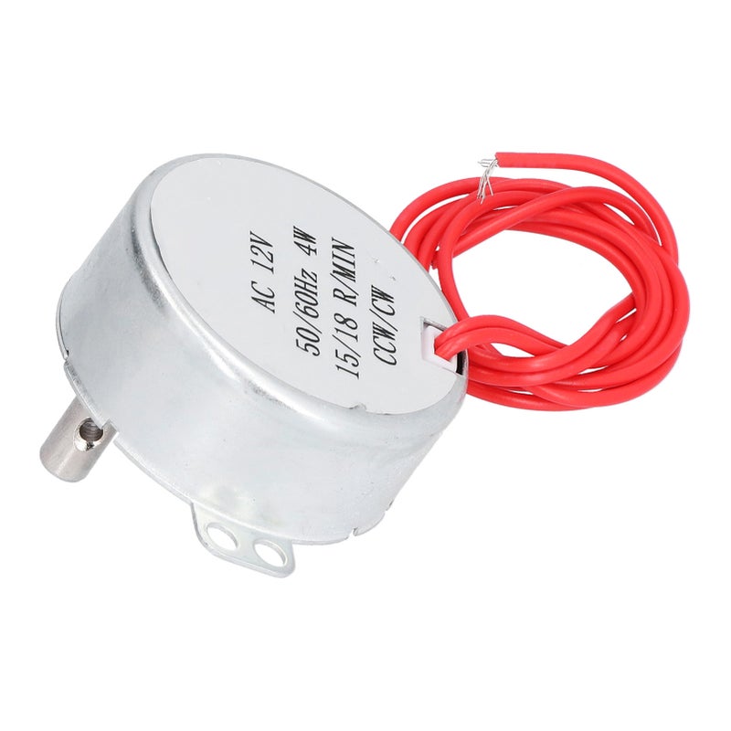 2Pcs Synchronous Motor Synchron 15/18R/MIN CW CCW Rotation Accessory Set Kit 4W AC12V 50TYC - Image 3
