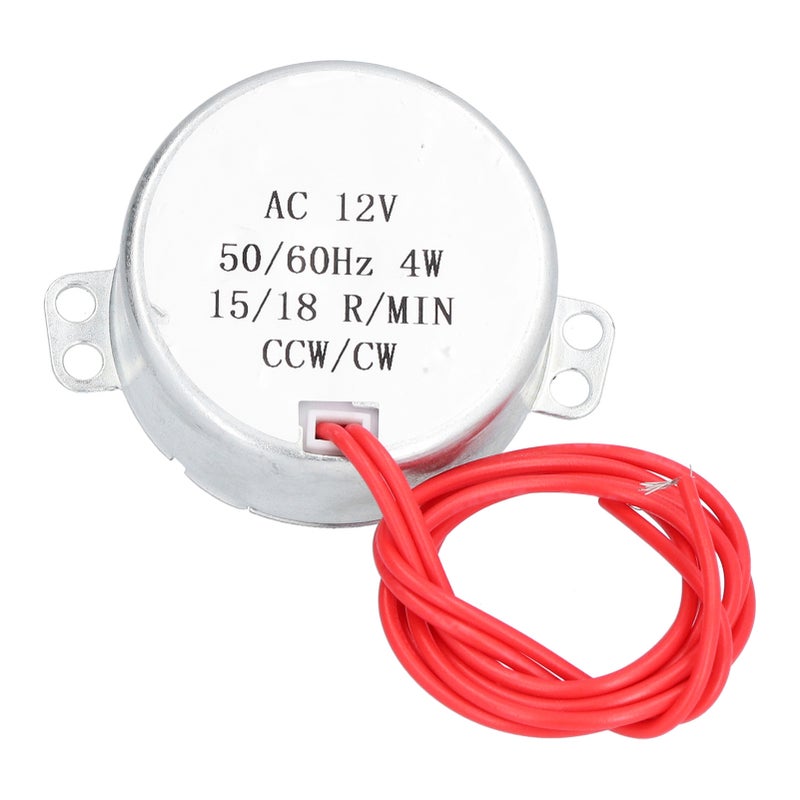 2Pcs Synchronous Motor Synchron 15/18R/MIN CW CCW Rotation Accessory Set Kit 4W AC12V 50TYC - Image 1