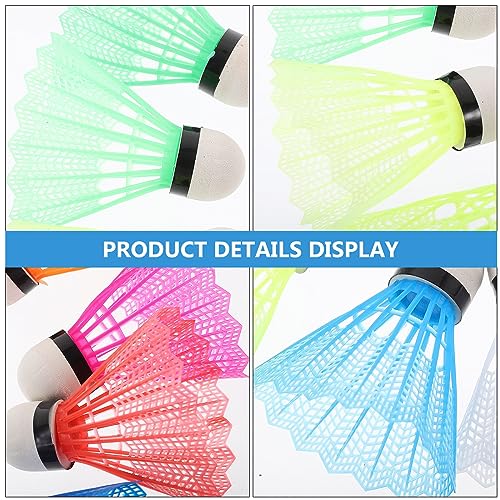 Veemoon 20PCS Badminton Shuttlecocks,Colorful Badminton Balls Plastic Birdies Balls for Indoor Outdoor Exercise Training Sports Activities Fitness (Random Color - Image 5