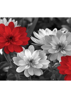 Generic canvas,painting,pearl,diamond,flower,red,and,white,flowers,modern,home,wall,paintings,decor,living,room,posters,prints,cuadros  - Image 2