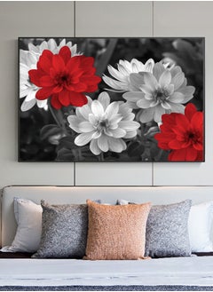 Generic canvas,painting,pearl,diamond,flower,red,and,white,flowers,modern,home,wall,paintings,decor,living,room,posters,prints,cuadros  - Image 1