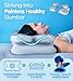 Osteo Enjoy Pain Relief Sleeping Cervical Neck Pillow Ergonomic Contour Zoned Fits Side Sleeper NonTemperature Affected Memory Foam Pillows Qmax Cooling Pillow Support Back Stomach Sleepers - Image 4