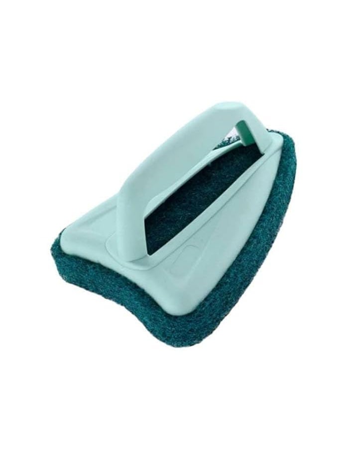 AKSHAR MART AKSHAR MART HandHeld Pool Scrub Brush Surface Cleaning Scrubber Kitchen Bathroom Tub Shower Tile Floor Cleaning Brush with Sponge Scrub Pad and Handle  - Image 1