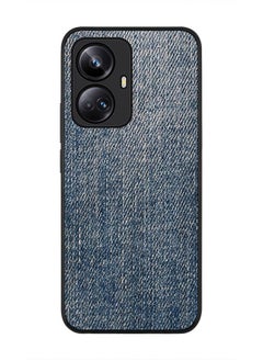 Stylizedd Rugged Black edge case for Realme 10 Pro Plus 5G Slim fit Soft Case Flexible Rubber Edges Anti Drop TPU Gel Thin Cover -  Dark Denim Print  - Image 1