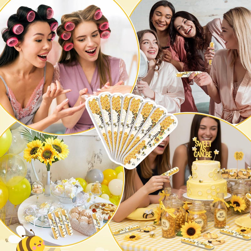 Lanties 50 Pcs Sweet as Can Bee Baby Shower Party Favors Bee Mini Nail Files Spring Baby Sower Decorations Honeybee Emery Board Gender Reveal Party Souvenir Gift Bag Stuffers for Guest Winners Prizes - Image 5