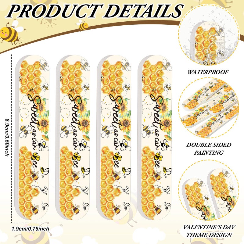 Lanties 50 Pcs Sweet as Can Bee Baby Shower Party Favors Bee Mini Nail Files Spring Baby Sower Decorations Honeybee Emery Board Gender Reveal Party Souvenir Gift Bag Stuffers for Guest Winners Prizes - Image 4