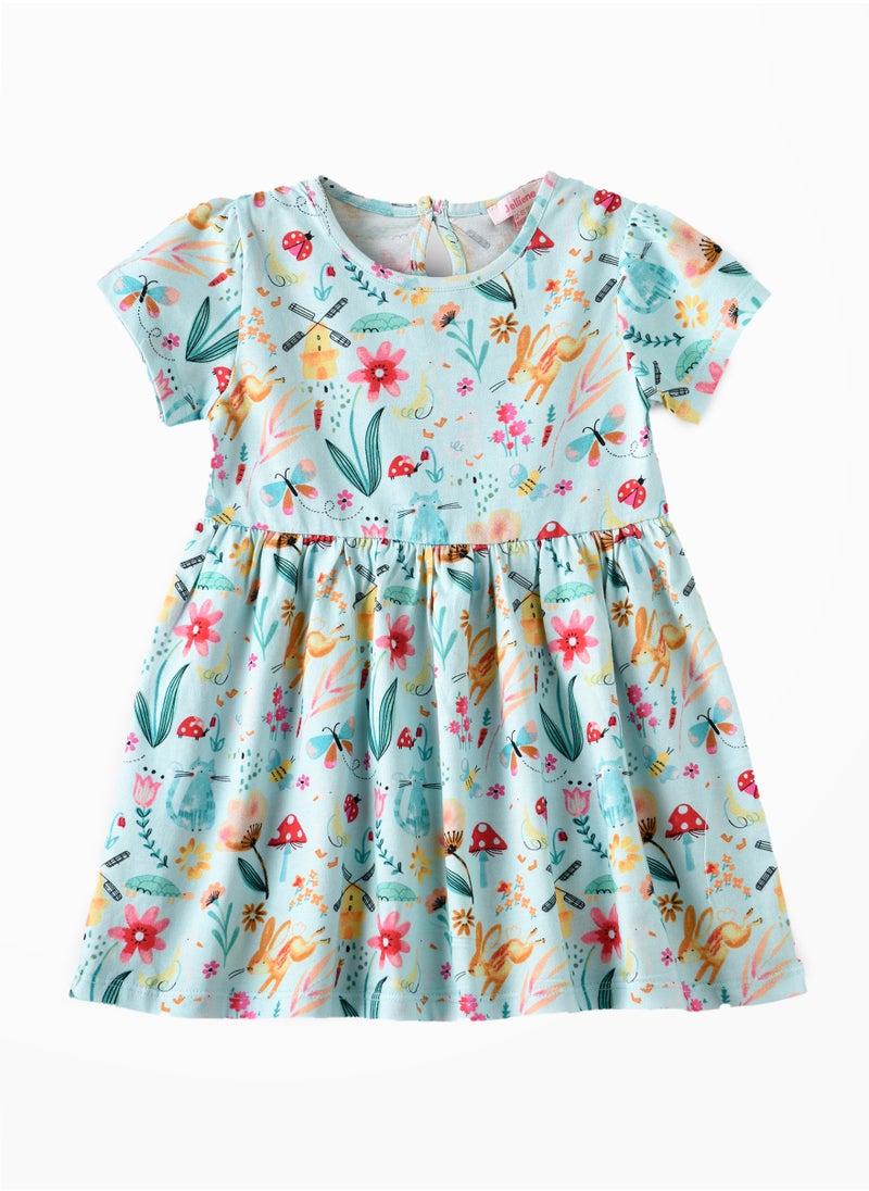 Jelliene Blooming Sunshine: Baby Girl's Dress Comfort & Cuteness for Summer  - Image 1