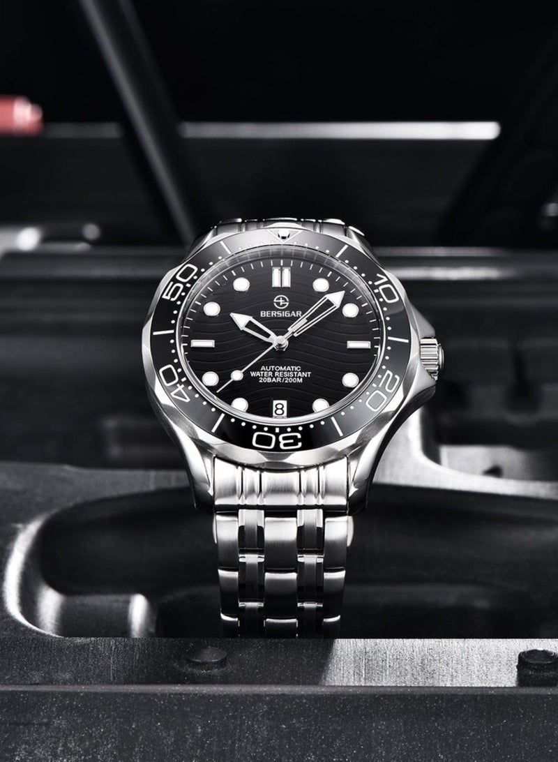 بيرسيجار ساعة Bersigar BG-1685 Ocular Luxury Design من الفولاذ المقاوم للصدأ ميكانيكية مقاومة للماء - Image 2