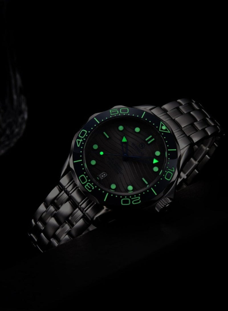 بيرسيجار ساعة Bersigar BG-1685 Ocular Luxury Design من الفولاذ المقاوم للصدأ ميكانيكية مقاومة للماء - Image 4