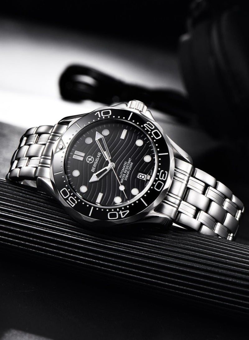 بيرسيجار ساعة Bersigar BG-1685 Ocular Luxury Design من الفولاذ المقاوم للصدأ ميكانيكية مقاومة للماء - Image 3