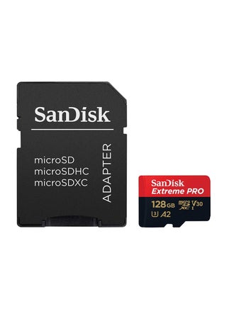 Extreme Pro microSD UHS I Card for 4K Video on Smartphones, Action Cams & Drones 200MB/s Read, 90MB/s Write, Lifetime Warranty 128 GB SDSQXCD-128G-GN6MA 128 GB - view 3
