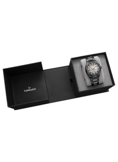 TORNADO Tornado AUTONOVA AUTOMATIC Men's TMI NH70 Movement Watch, Automatic Display and Solid Stainless Steel Brushed Bracelet Strap - T24303-XBXXK, Gun Metal  - Image 4
