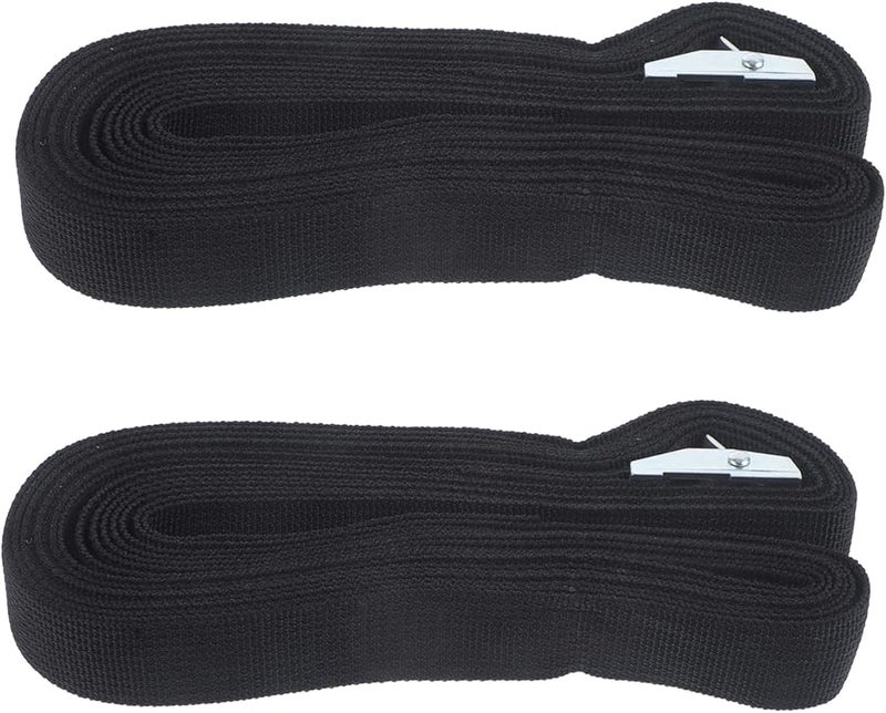 2Pcs Heavy Duty Ratchet Tie Down Straps 1 Inch x 16 Ft 3300 Lbs Capacity for Cargo - Image 1
