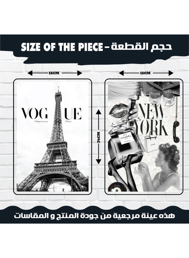 طقم بوسترات حائط بالأبيض والأسود (12 قطعة)، مطبوع على ورق كوشيه ممتاز 300 جرام، تصاميم حديثة وعبارات ملهمة، متناسق مع جميع أنماط الديكور - Image 4