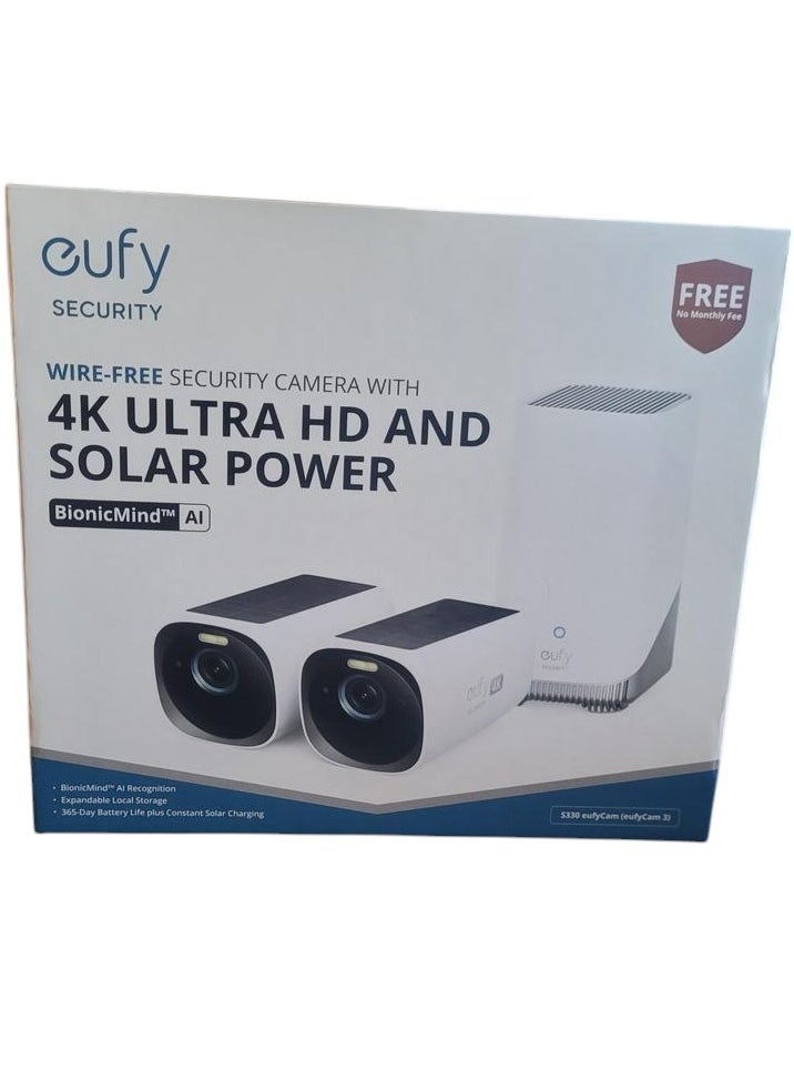 eufy Eufycam 3 pro 4K Wireless ( 2-Pack ) with solar power panels  - Image 2