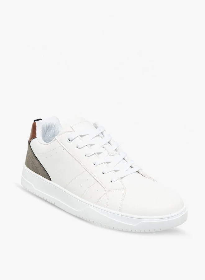 LBL by Shoexpress Men's Panelled Lace-Up Sneakers