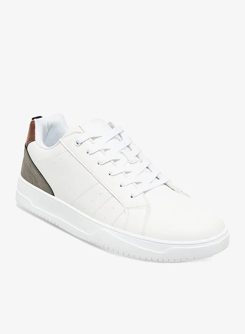 LBL by Shoexpress Panelled Lace-Up Sneakers