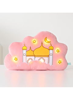 Mommy Yasmin - Soothe & Glow Talking Cloud | Muslim & Islamic Toy | Eid Gift | Quran & Dua | Interactive + Relaxing | Remote | for Baby + Toddlers + Kids (Pink)