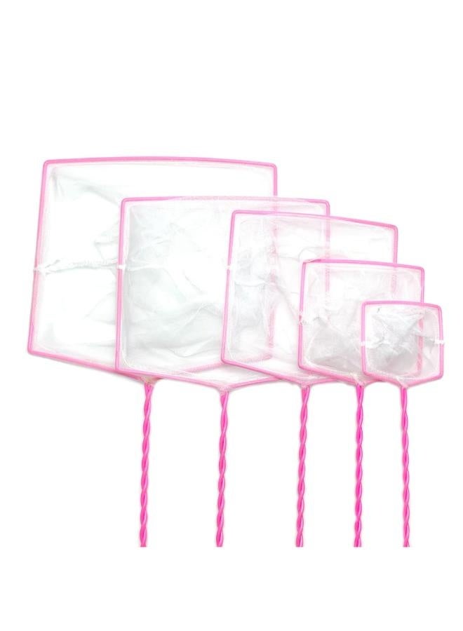 Pink Handle Aquarium Fish Net Small Nylon Fishing Nets with Plastic Handle for Fish Tank 4inch/6inch/8inch/10inch/12inch Pink - Image 5