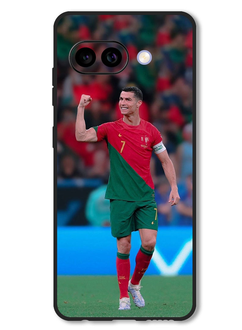 Theodor Case Compatible with Google Pixel 9A Protection Shockproof Bumper Cover Ronaldo (7) - Image 1