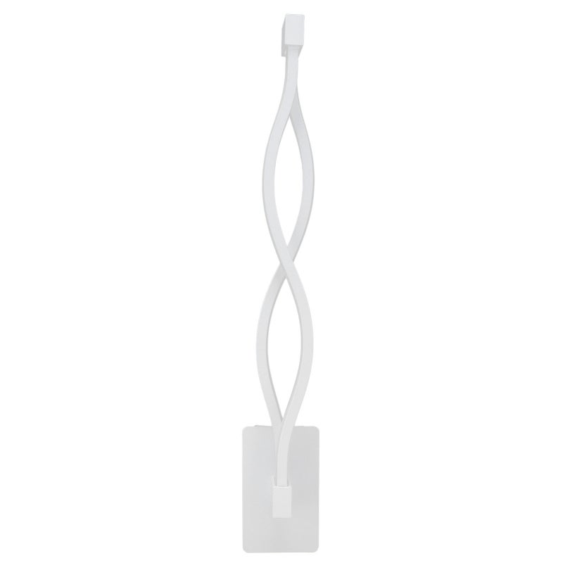 LED Wall Lamp Wave Shape Wall Lamp Threecolor Temperature Remote Control Light Bedside Home Decoration AC 170245V(21W White ) - Image 5