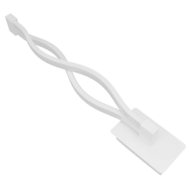 LED Wall Lamp Wave Shape Wall Lamp Threecolor Temperature Remote Control Light Bedside Home Decoration AC 170245V(21W White ) - Image 3