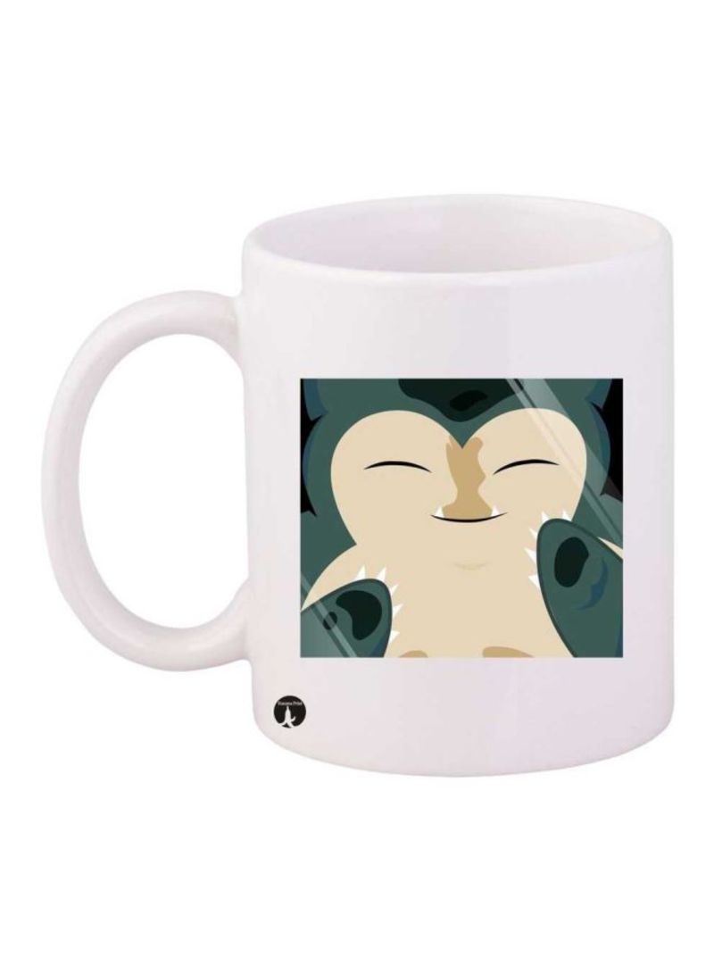 RKN Pokémon Printed Mug White/Green/Beige Standard Size