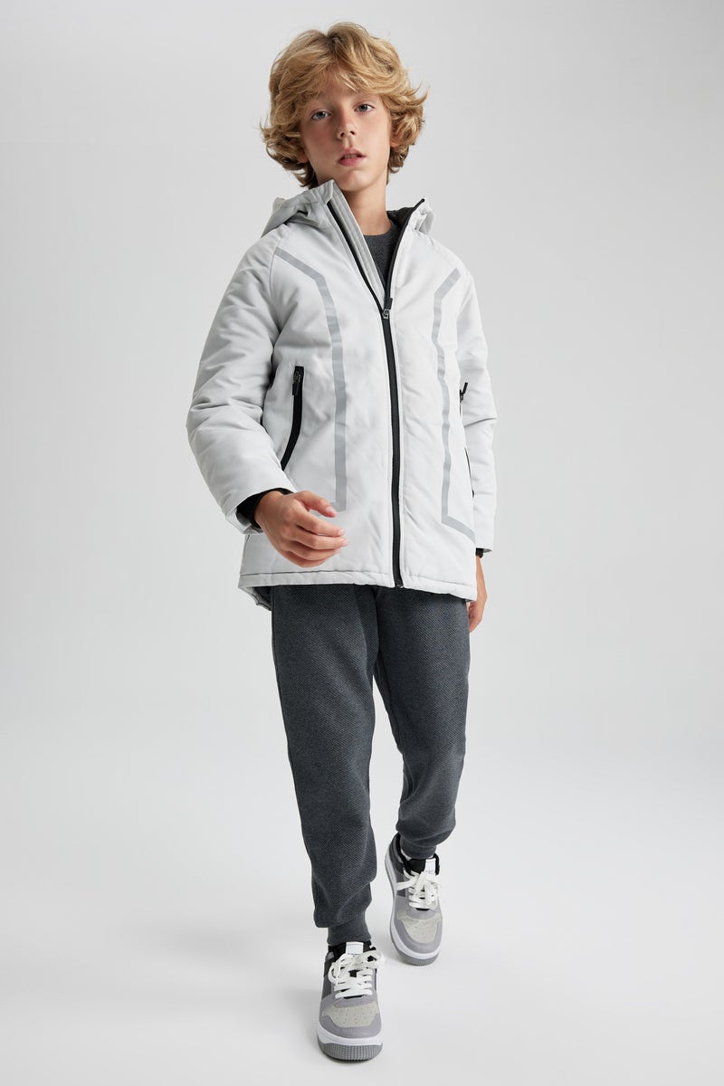 DeFacto Boy Waterproof Hooded Fleece Lined - Image 4