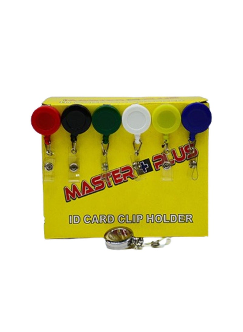 MASTER PLUS 20-Piece Badge Reel for ID Cards BLACK - Image 1