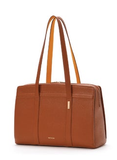 Mokobara MOKOBARA The Celeste Tote Bag | Lightweight for Daily use and Work with Luggage Sleeve and 14" Laptop Compartment with Magnetic Closure for Women (Tan Lines)  - Image 1
