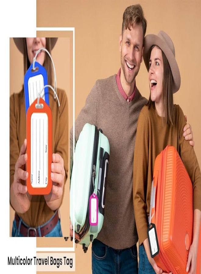 MOHILAA Colorful Smart Luggage Tags for Suitcases & Travel Bags - Easy Identification Labels with Name Card Holder - Multicolor Set for Travel (6) - Image 5