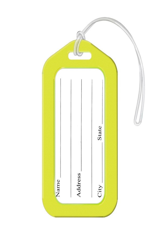 MOHILAA Colorful Smart Luggage Tags for Suitcases & Travel Bags - Easy Identification Labels with Name Card Holder - Multicolor Set for Travel (6) - Image 2