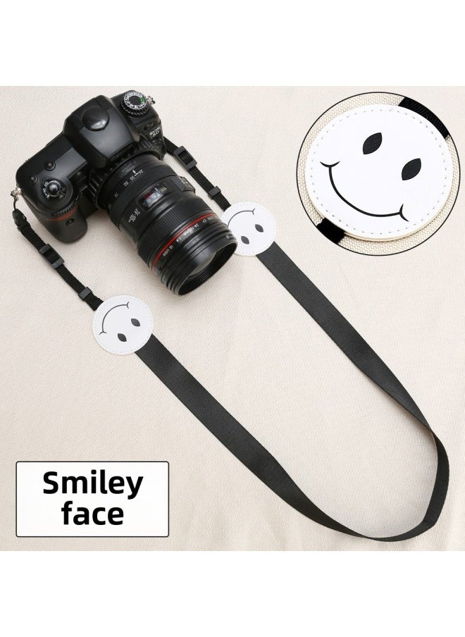 Generic Micro SLR Strap Cute Mickey Palm Camera Shoulder Strap Suitable For Polaroid Mini25 Fuji Sony Canon-Color:Smiling Face  - Image 1