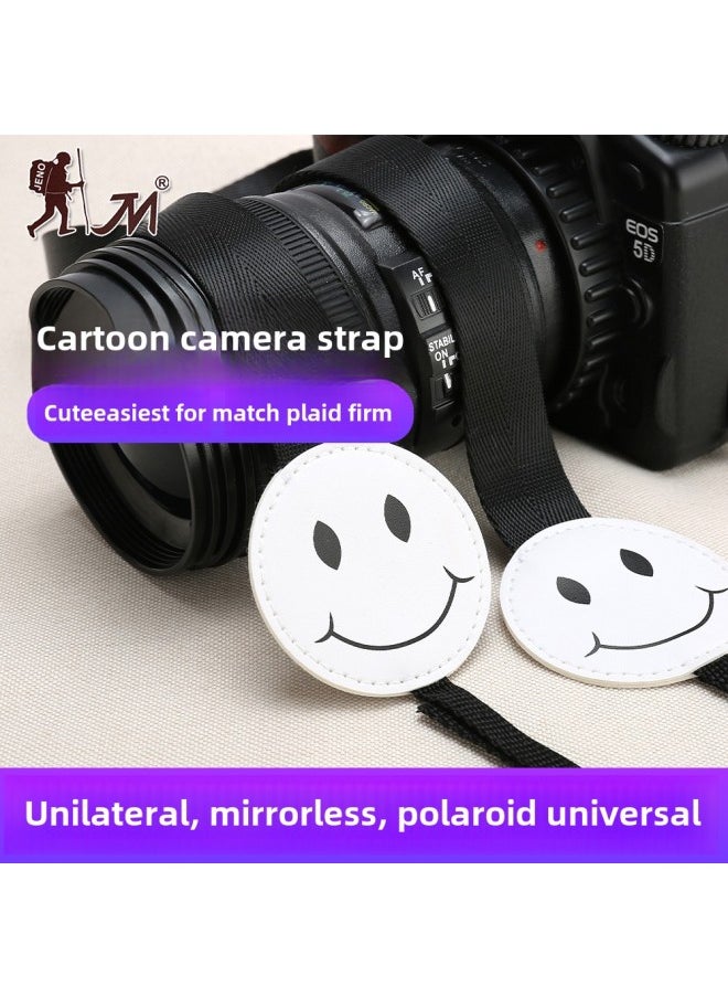 Generic Micro SLR Strap Cute Mickey Palm Camera Shoulder Strap Suitable For Polaroid Mini25 Fuji Sony Canon-Color:Smiling Face  - Image 2