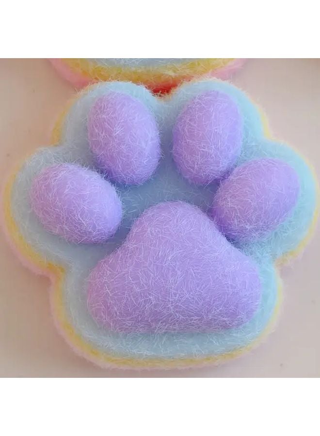 Rainbow Purple Cat Paw Toy 1PC Red And Blue Double Spelled Cat Claw Office Desktop Decoration - Image 5